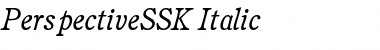 PerspectiveSSK Italic Font