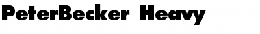PeterBecker-Heavy Regular Font