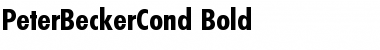 PeterBeckerCond Bold Font