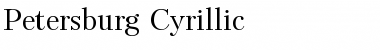 Petersburg Cyrillic Font