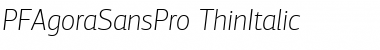 Download PF Agora Sans Pro Font