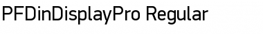 PF DinDisplay Pro Regular Font