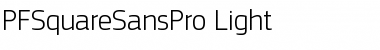 PF Square Sans Pro Light Font