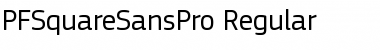 PF Square Sans Pro Regular Font