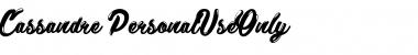 Download Cassandre_PersonalUseOnly Font