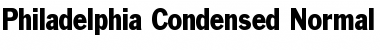 Philadelphia-Condensed Normal Font