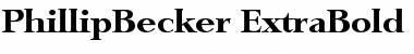 PhillipBecker-ExtraBold Regular Font