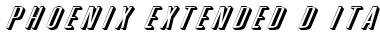 Phoenix Extended D Italic Font