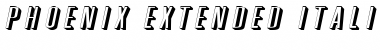Phoenix Extended Italic Font