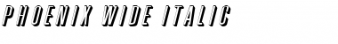 Phoenix Wide Italic Font
