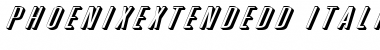PhoenixExtendedD Italic Font