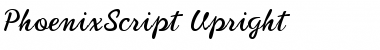 PhoenixScript Upright Regular Font