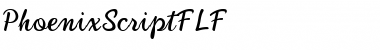 PhoenixScriptFLF Medium Font