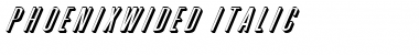 PhoenixWideD Italic Font