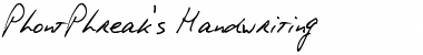 PhontPhreak's Handwriting Font