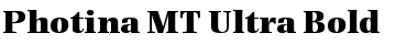 Photina MT Ultra Bold Font