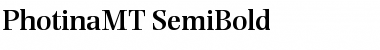 PhotinaMT-SemiBold Semi Bold Font