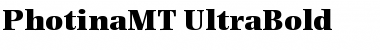 PhotinaMT-UltraBold Ultra Bold Font
