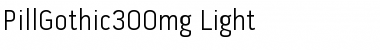 Pill Gothic 300mg Light Font