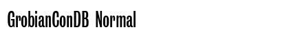 GrobianConDB Normal font free download