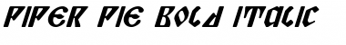 Piper Pie Bold Italic Bold Italic Font