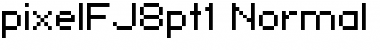 pixelFJ8pt1 Normal Font