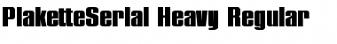 PlaketteSerial-Heavy Regular Font