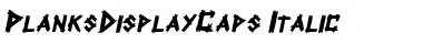 PlanksDisplayCaps Italic