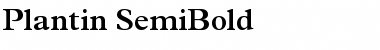 Plantin-SemiBold Semi Bold Font