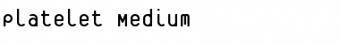 Platelet Medium Font