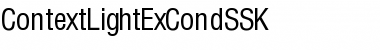 ContextLightExCondSSK Regular Font