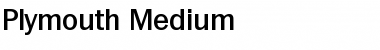 Plymouth-Medium Regular Font