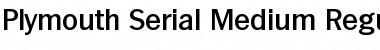 Plymouth-Serial-Medium Regular Font