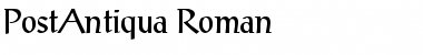 PostAntiqua-Roman Regular Font