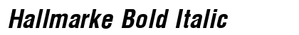 Hallmarke Bold Italic font free download