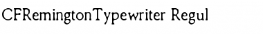 Download CF Remington Typewriter Font