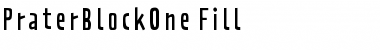 PraterBlockOne-Fill Regular Font