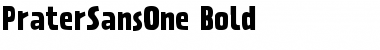 Download PraterSansOne-Bold Font