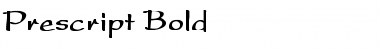 Prescript Bold Font