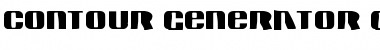 Contour Generator Gaunt Regular Font