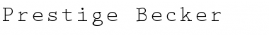 Prestige Becker Regular Font