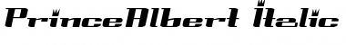 PrinceAlbert Italic Font