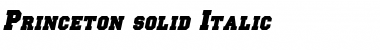 Princeton solid Italic Font