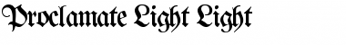Proclamate Light Light Font