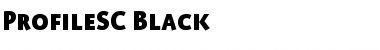 ProfileSC Black Font