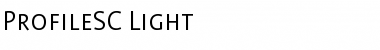 ProfileSC Light Font