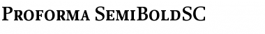 Proforma SemiBoldSC Font