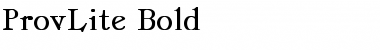 ProvLite Bold Font