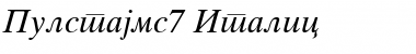 Pulstajms7 Italic Font