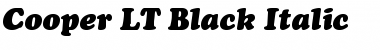CooperBlack LT Italic Regular Font